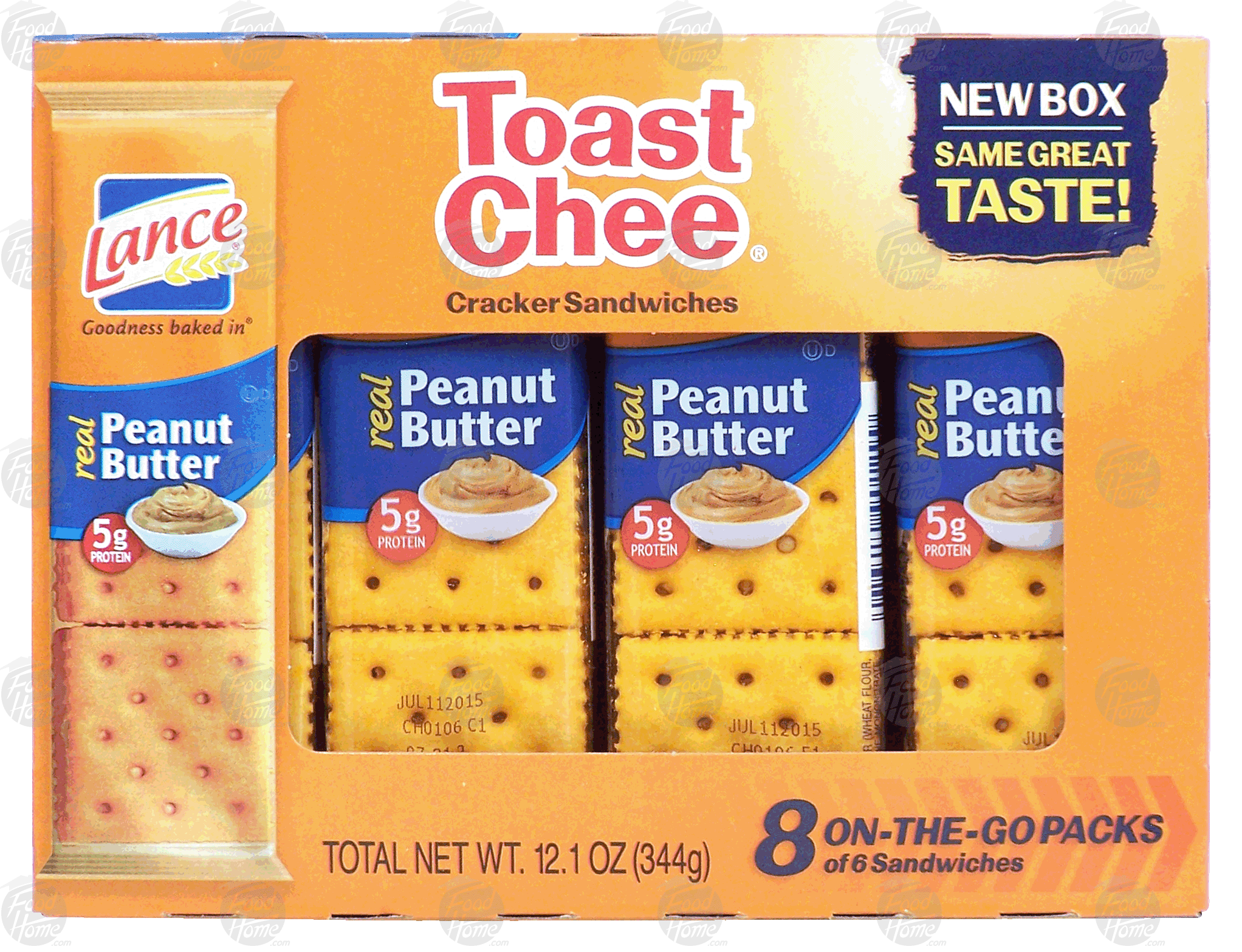 Lance Toast Chee real peanut butter, cracker sandwiches, 8 on-the-go packs Full-Size Picture